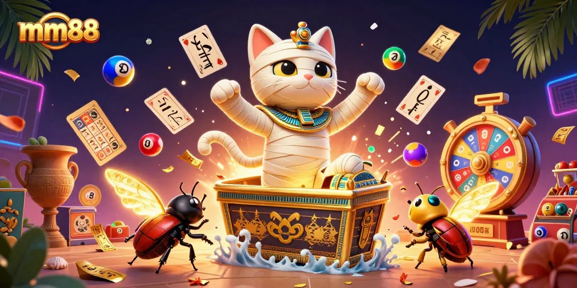 Experience thrilling gameplay at mm88 with vibrant characters and dynamic casino elements.