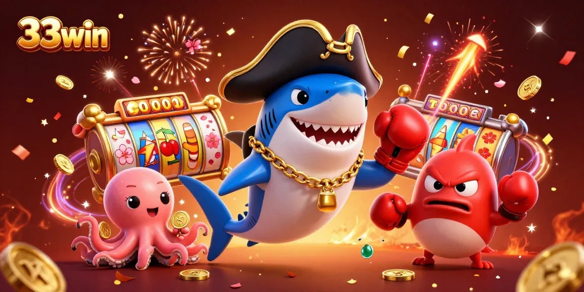 Engage with the exciting world of 33win featuring colorful characters and thrilling jackpot slots.