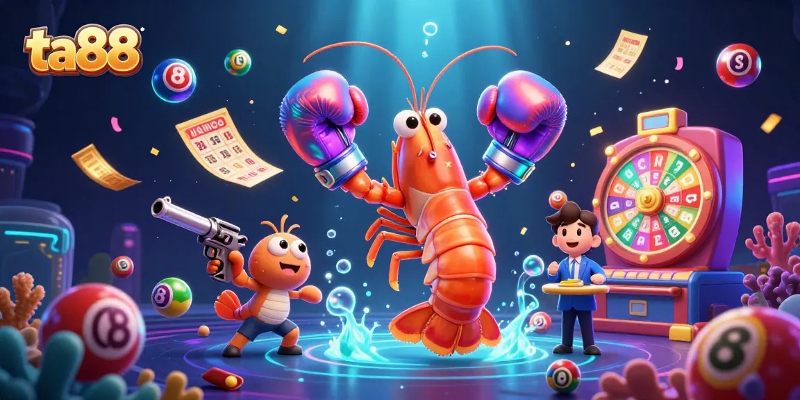 Experience excitement with ta88's colorful lottery scene featuring high-stakes game elements.