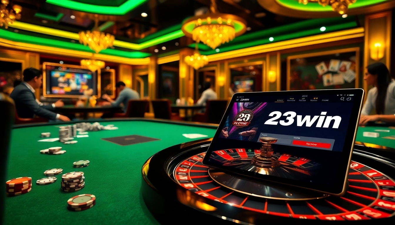 Experience the thrill at 23win with vibrant casino gaming and luxurious poker tables.