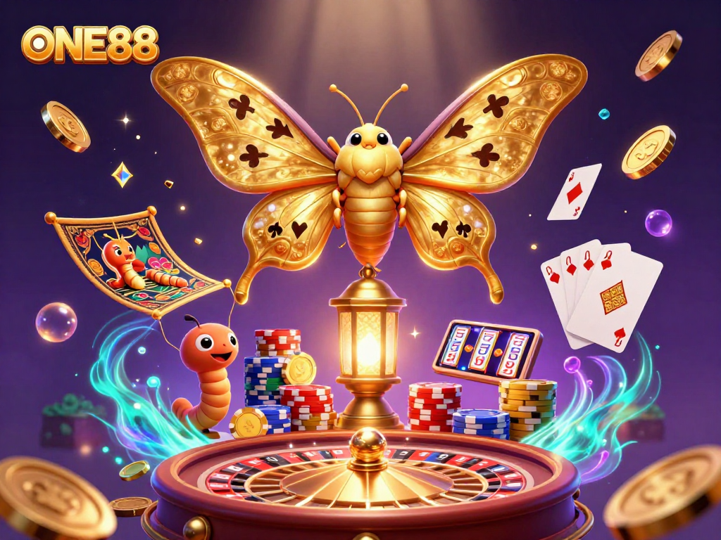 ONE88 players dive into excitement with rich 3D casino visuals and dynamic gaming elements.