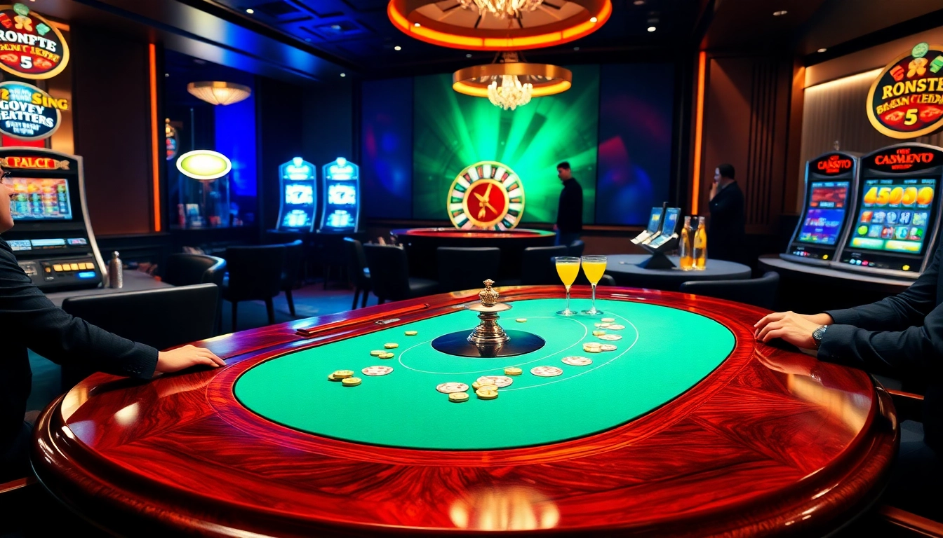 Engaged players enjoy poker at a luxurious casino table, representing 9ph.art's thrilling gaming experience.