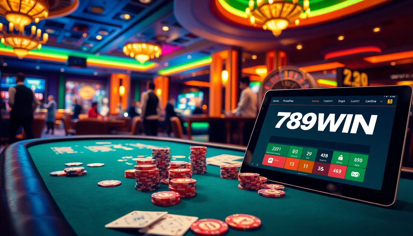 Experience high-stakes excitement at 789WIN with vibrant casino tables and engaging gameplay.