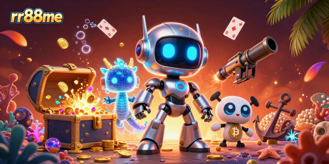 Experience the vibrant energy of rr88me's online casino with a thrilling 3D fantasy scene.