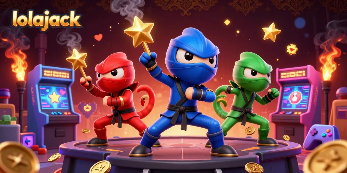 Experience the vibrant and dynamic action at lolajack Casino with colorful characters and gaming elements.