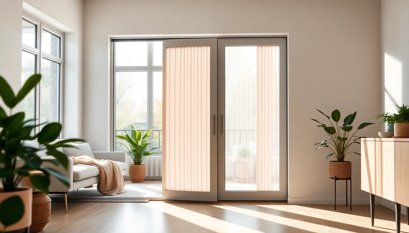 horren schuifdeur in een moderne woonkamer met natuurlijk licht en elegante afwerking