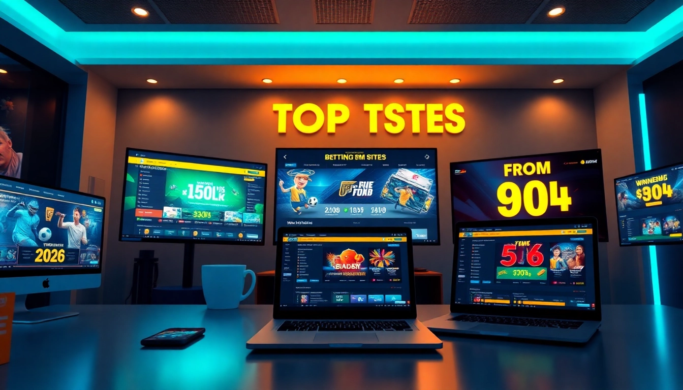 Top 10 nhà cái uy tín showcased on a modern betting platform with engaging promotions.