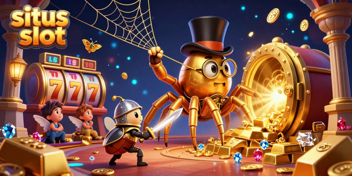 Experience thrilling slot action at situs slot with animated characters and jackpot visuals.