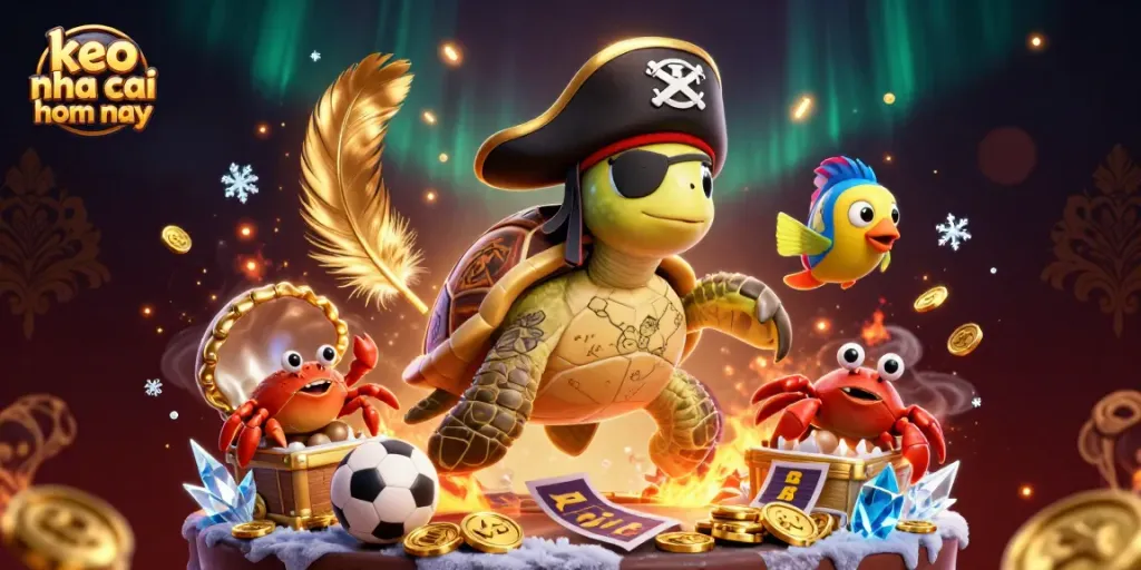 Engage with keo nha cai hom nay for thrilling sports betting insights amidst cartoon pirate adventure.