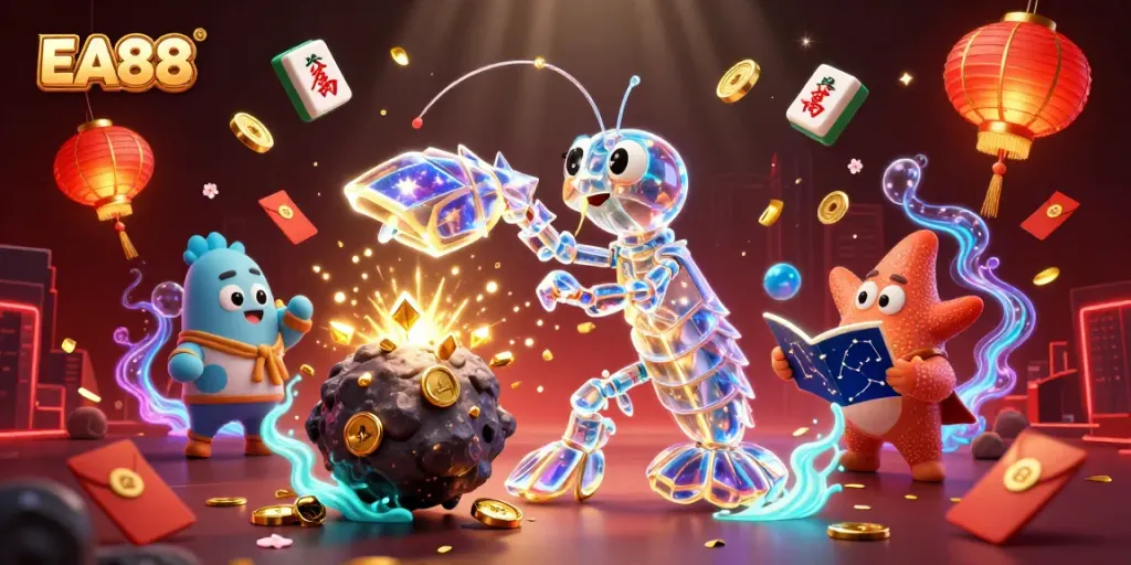 Engage with EA88's thrilling slot adventure featuring bold characters and mesmerizing casino elements.