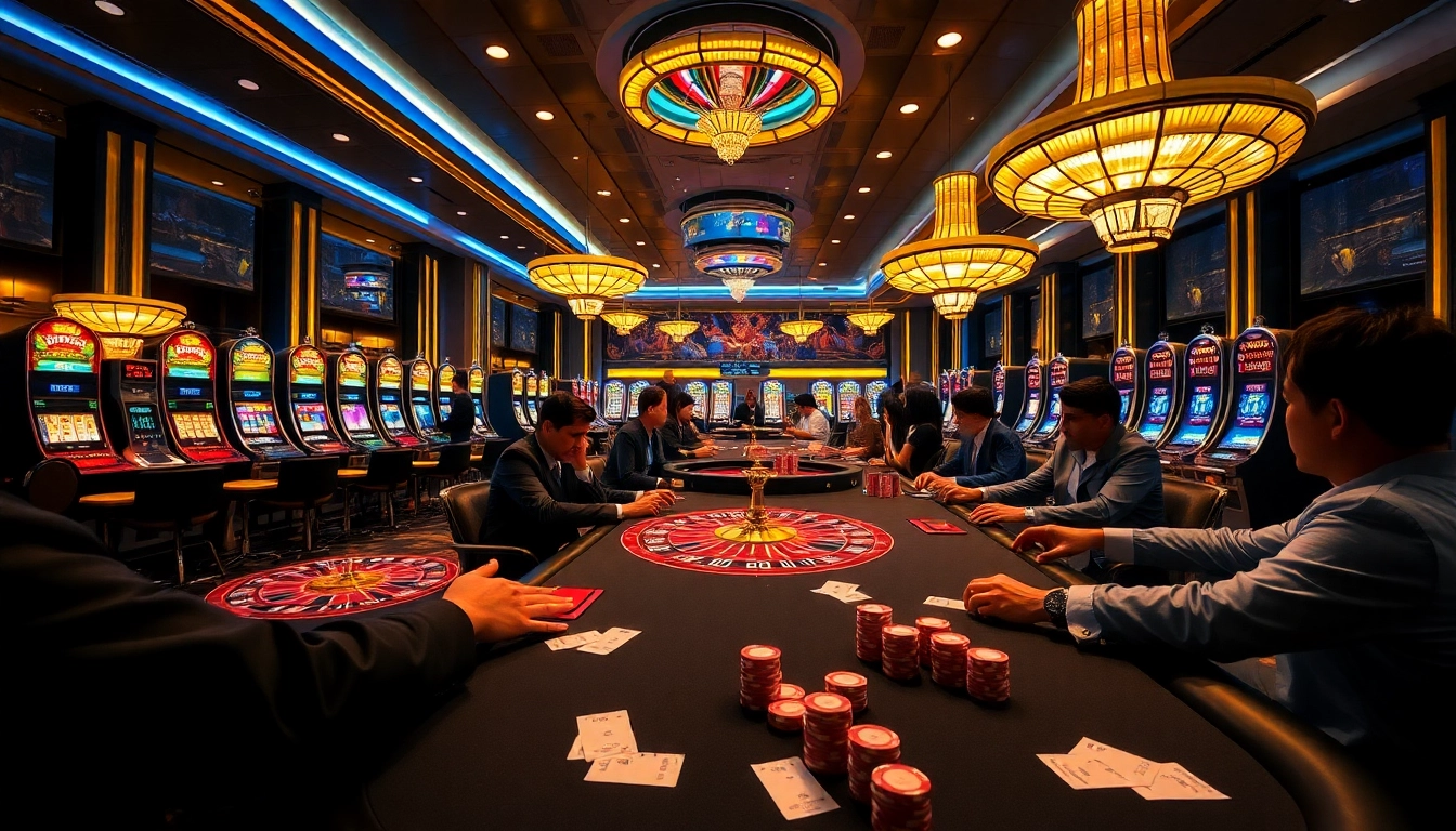 Experience thrilling gambling action at https://socolive.mobi/ with vibrant casino scenes and exciting poker games.
