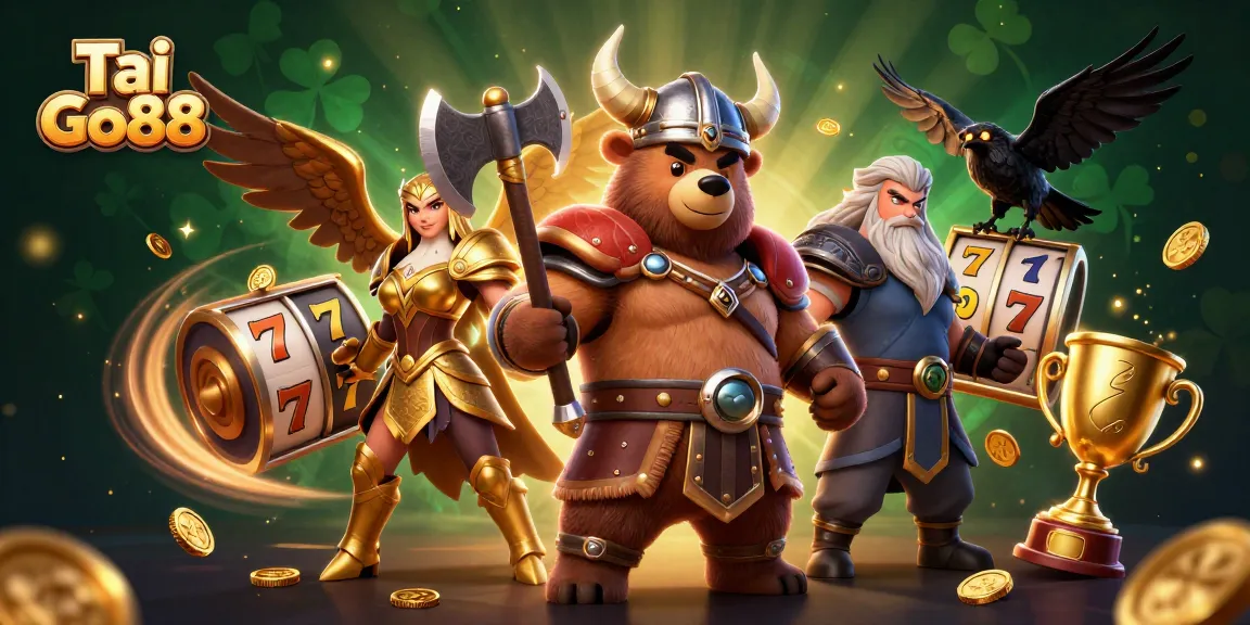 Experience the excitement of Tai Go88 with dynamic slots and vibrant characters in a thrilling casino scene.