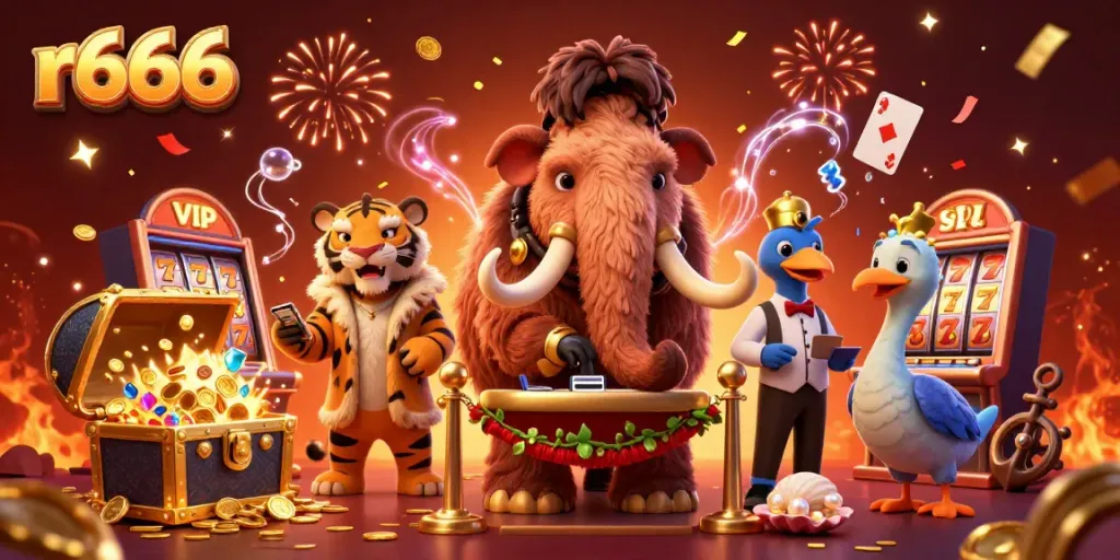 Experience excitement at r666 casino featuring vibrant characters and dynamic game elements.
