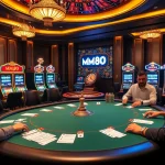 Experience thrilling poker action at Mm88's vibrant casino tables filled with excitement and energy.