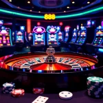 Experience the excitement of 888new with professional casino gaming visuals featuring roulette and poker.