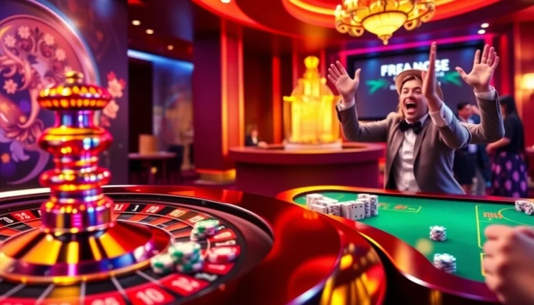 Experience the thrill of winning at https://nk88s.net/ with a vibrant casino scene celebrating online gambling.