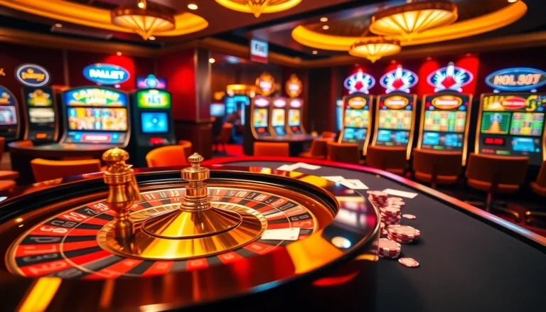 Experience the thrilling ambiance of trang chủ u888 with vibrant casino games and luxurious settings.