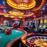 Exciting casino atmosphere showcasing gambling action in 13win's vibrant setting with poker and roulette.