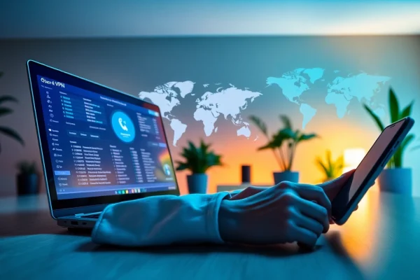 快连下载界面，展示在多种设备上实现安全且简易的 VPN 连接。