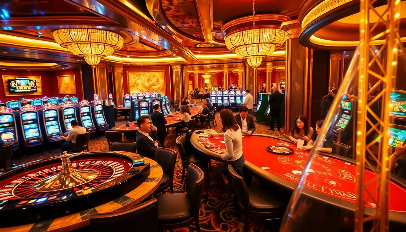 Players enjoying the thrill at a casino while navigating the hidden wiki links safely.