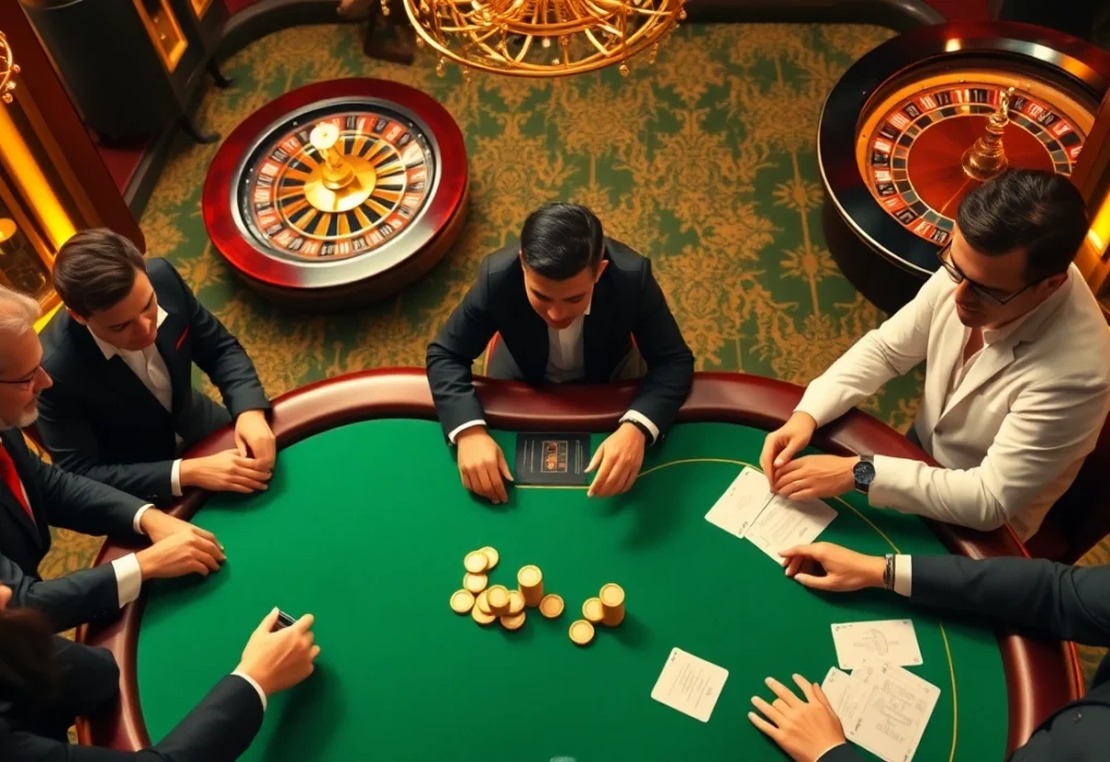 Engaging poker action at nhà cái KBBET with vibrant colors and professional ambiance.