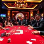 LU88 casino scene with poker table, chips, and roulette wheel highlighting high-stakes excitement.