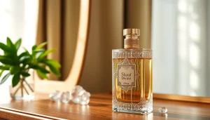 Ontdek de luxe van Sharaf Divine by Zimaya met zijn elegante flacon en sprankelende details.