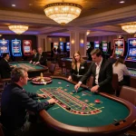 Engaging players at TX88 casino enthusiastically betting at roulette table, vibrant atmosphere.