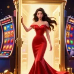 Experience thrilling gameplay at go 88 with a stunning casino scene filled with slot reels and dazzling effects.