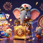 Engage with colorful slots at 789b through a steampunk elephant operator, golden coins erupting dynamically.