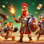 Win big with lv88 in this vibrant 3D casino scene featuring exciting slot game elements.