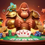 Experience the excitement of dn88 with a vibrant 3D casino scene featuring unique characters.