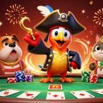 Experience excitement at online casino australia with playful characters in a vibrant poker scene.