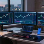 Website laten maken voor cryptocurrency met veilig digitaal wallet en realtime Bitcoin handelsinterface.