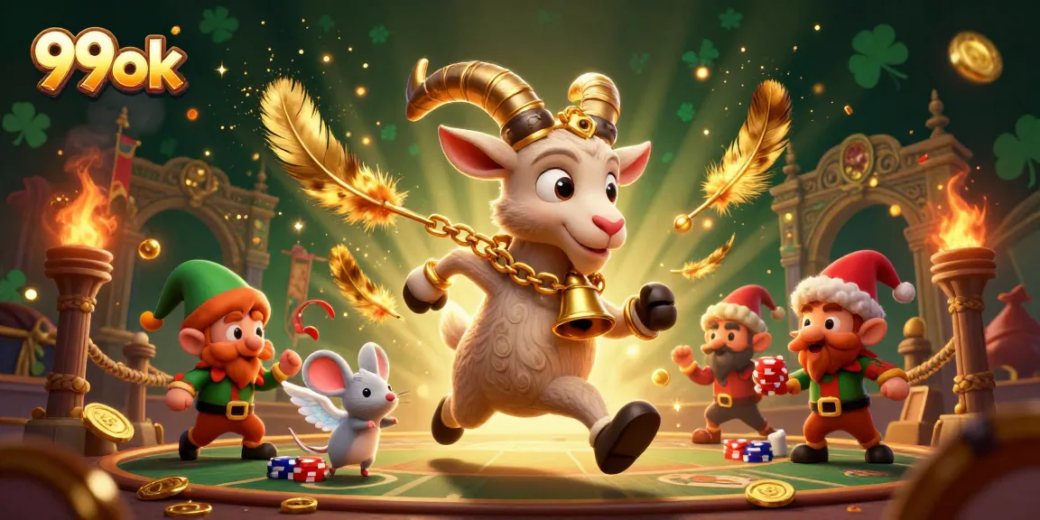 Engage in thrilling gameplay at 99ok with festive casino characters and dynamic game elements.