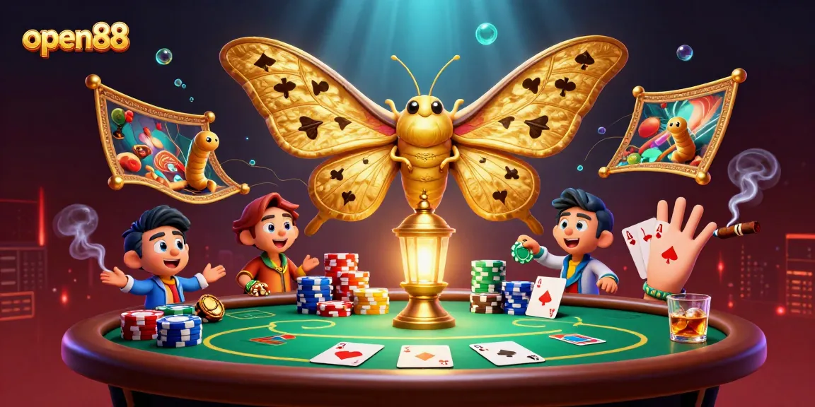 Engage in thrilling gameplay with open88's vibrant casino scene showcasing poker elements.