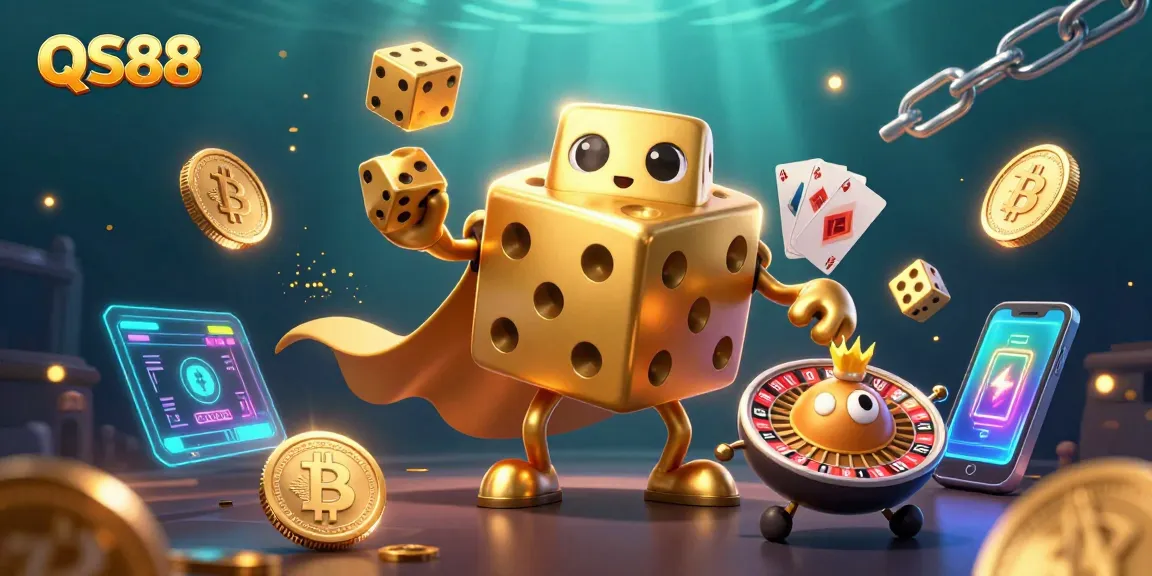 Experience thrilling gaming with QS88 featuring vibrant 3D characters and animated gaming elements.