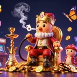 Experience the thrill of gaming at sunwin3 with our engaging 3D illustration of a whimsical casino scene.