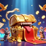 Experience thrilling wins at ginaste ink with dynamic lottery balls and vibrant casino elements in a captivating scene.