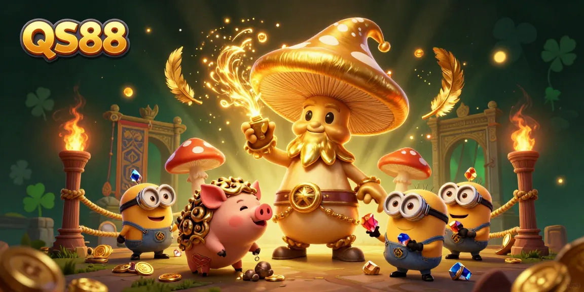 Engage in thrilling gameplay at QS88, featuring magical characters amid golden treasures.